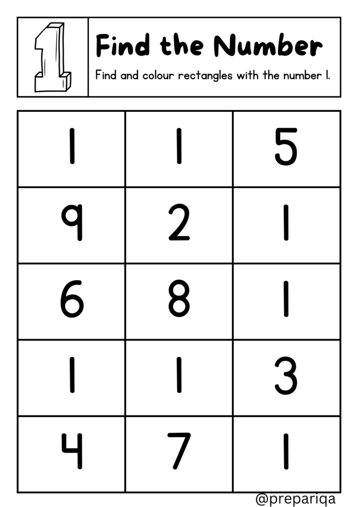 Number name worksheet